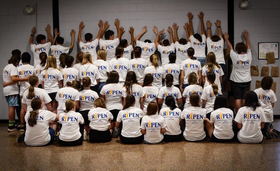 RYPEN participants with arms raised at the end of a session