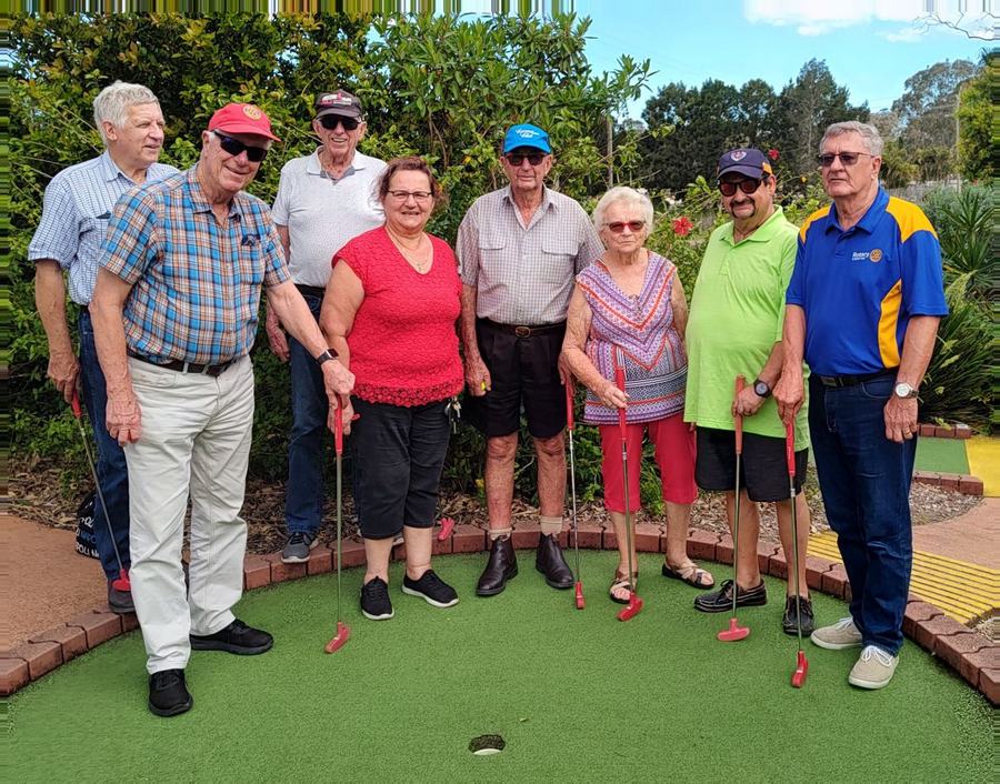 Club members together at a social gathering